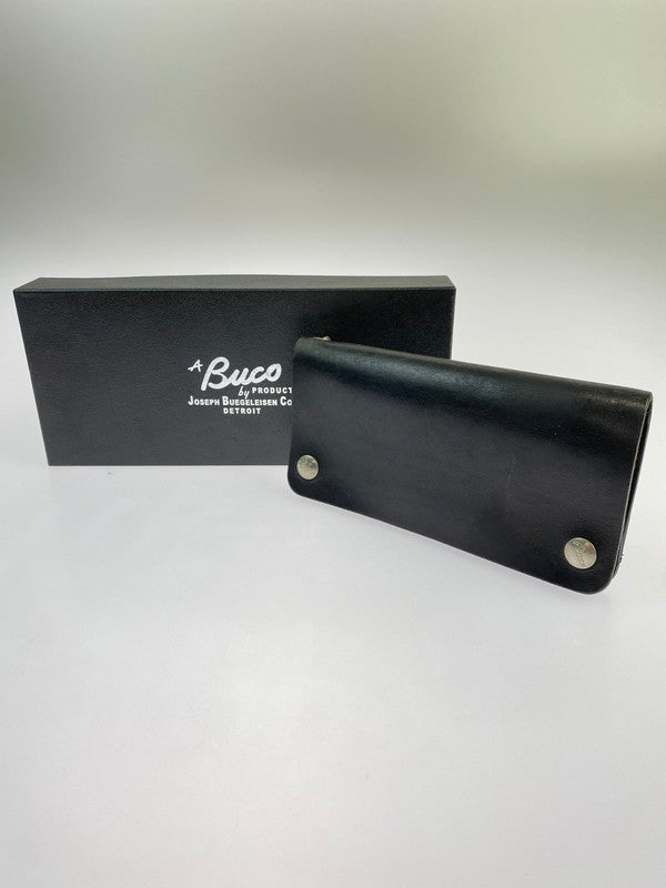 【現状渡し品】【メンズ】 The REAL McCOY'S ザリアルマッコイズ BUCO TRUCKER WALLET 長財布 200-260321-zi-12-min カラー：ブラック 万代Net店