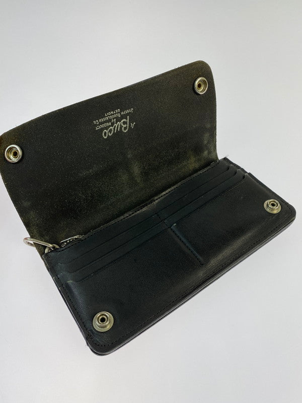 【現状渡し品】【メンズ】 The REAL McCOY'S ザリアルマッコイズ BUCO TRUCKER WALLET 長財布 200-260321-zi-12-min カラー：ブラック 万代Net店