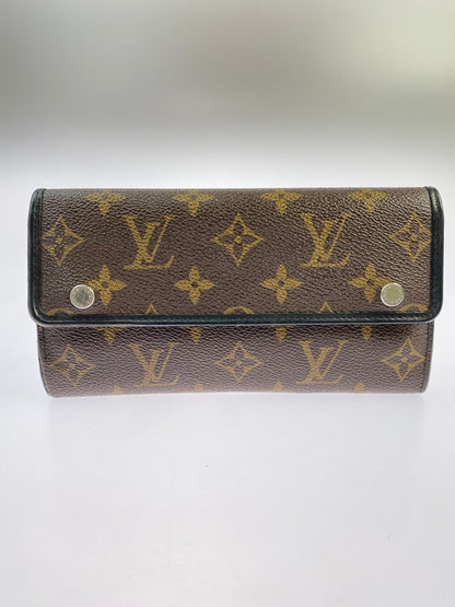 【現状渡し品】【メンズ/レディース】 LOUIS VUITTON ルイ・ヴィトン M60168 MI0161 モノグラムマカサー ポルトフォイユロン 長財布 179-260321-zi-06-min カラー：ブラウン 万代Net店