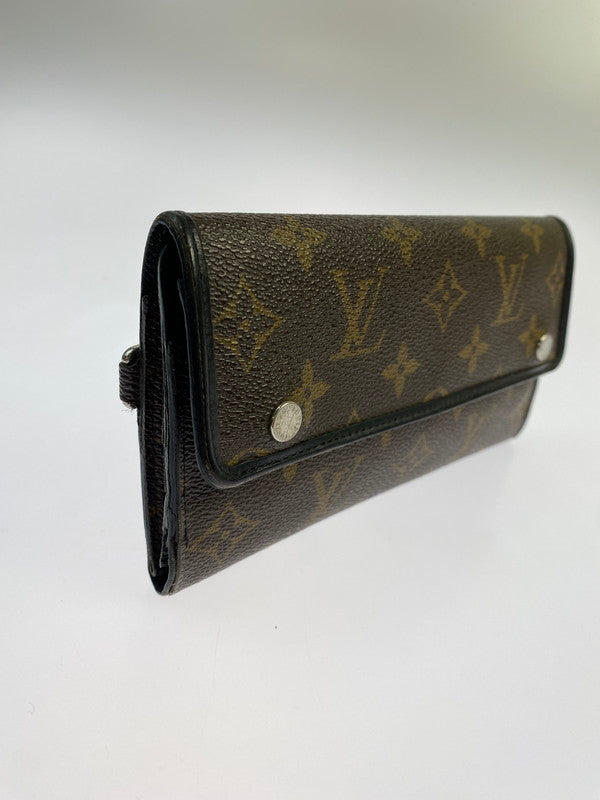 【現状渡し品】【メンズ/レディース】 LOUIS VUITTON ルイ・ヴィトン M60168 MI0161 モノグラムマカサー ポルトフォイユロン 長財布 179-260321-zi-06-min カラー：ブラウン 万代Net店
