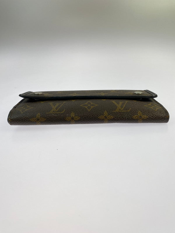 【現状渡し品】【メンズ/レディース】 LOUIS VUITTON ルイ・ヴィトン M60168 MI0161 モノグラムマカサー ポルトフォイユロン 長財布 179-260321-zi-06-min カラー：ブラウン 万代Net店