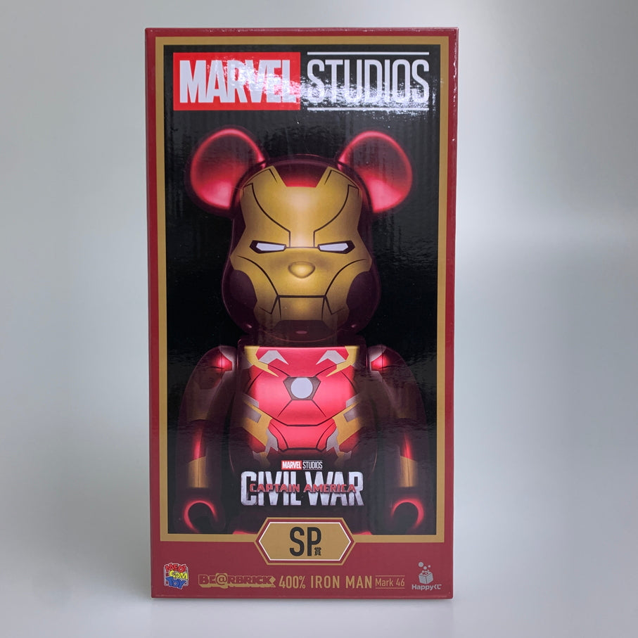 【中古品】 Happyくじ/MARVEL STUDIOS 「BE@RBRICK」/SP賞 BE@RBRICK 400％ アイアンマン マーク46 フィギュア アメコミ 055-260522-em-07-min 万代Net店