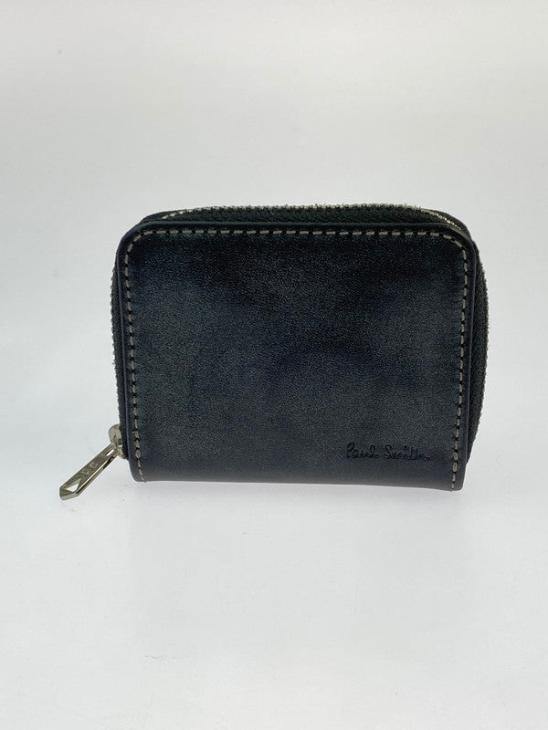 【中古品】【メンズ/レディース】 Paul Smith ポール・スミス ワックスレザー コインケース 813-062 小銭入れ 小物 200-260318-em-20-min カラー：ブラック 万代Net店