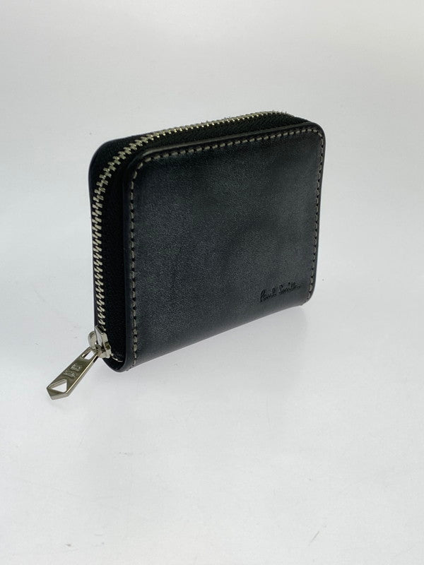 【中古品】【メンズ/レディース】 Paul Smith ポール・スミス ワックスレザー コインケース 813-062 小銭入れ 小物 200-260318-em-20-min カラー：ブラック 万代Net店