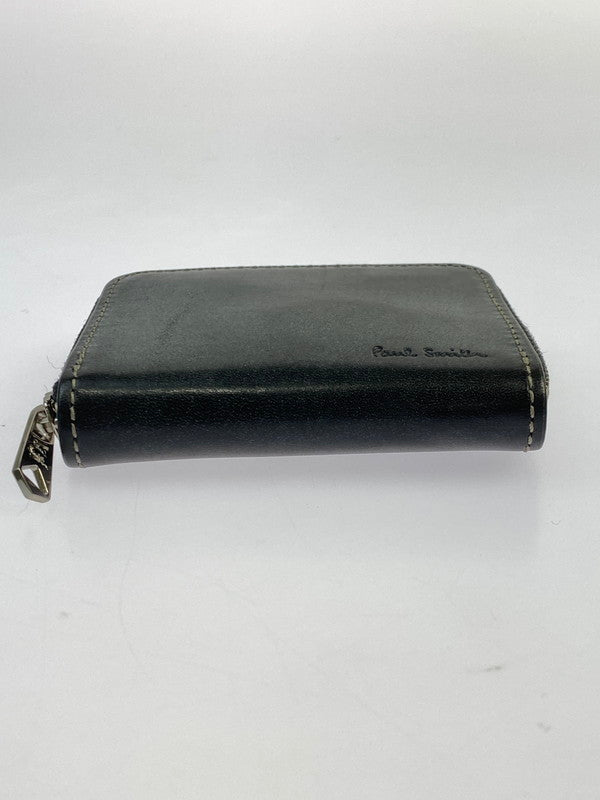 【中古品】【メンズ/レディース】 Paul Smith ポール・スミス ワックスレザー コインケース 813-062 小銭入れ 小物 200-260318-em-20-min カラー：ブラック 万代Net店