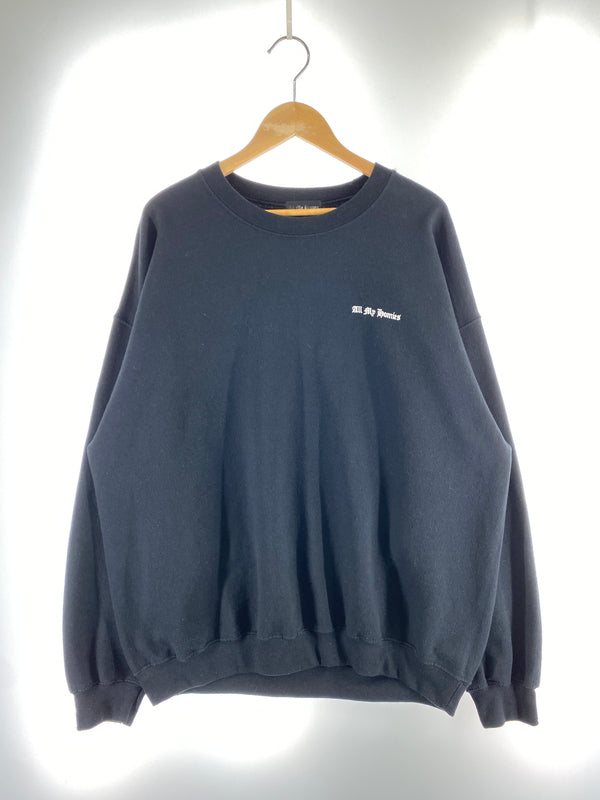 【現状渡し品】【メンズ】 ALL MY HOMIES オールマイホーミーズ ロゴスウェット 142-260711-AS-40-min サイズ：下記参照 カラー：ブラック 万代Net店