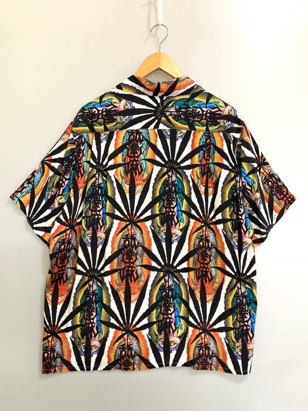 【中古品】【メンズ】 WACKO MARIA × BUDSPOOL HAWAIIAN SHIRT ワコマリア バッズプール ハワイアンシャツ 半袖シャツ トップス 142-260316-yn-09-min サイズ：L カラー：マルチカラー 万代Net店