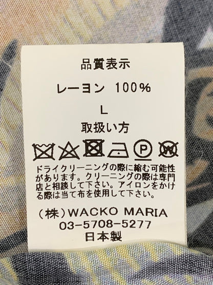 【中古品】【メンズ】 WACKO MARIA × BUDSPOOL HAWAIIAN SHIRT ワコマリア バッズプール ハワイアンシャツ 半袖シャツ トップス 142-260316-yn-09-min サイズ：L カラー：マルチカラー 万代Net店