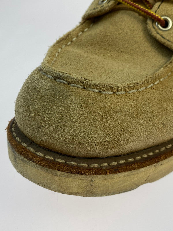 【中古品】【メンズ】 RED WING レッドウィング 6INCH CLASSIC MOC TOE 8173 6インチ クラシック モック トゥ ブーツ 靴 メンズ ラフアウト 164-260318-em-14-min サイズ：25.5cm カラー：ベージュ 万代Net店
