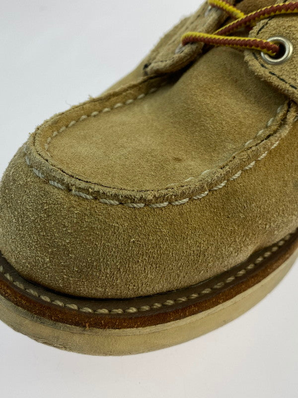 【中古品】【メンズ】 RED WING レッドウィング 6INCH CLASSIC MOC TOE 8173 6インチ クラシック モック トゥ ブーツ 靴 メンズ ラフアウト 164-260318-em-14-min サイズ：25.5cm カラー：ベージュ 万代Net店