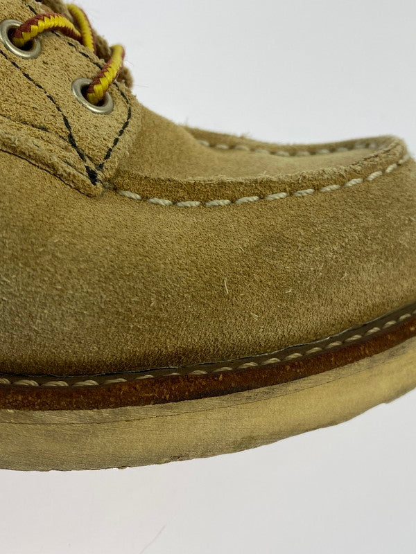 【中古品】【メンズ】 RED WING レッドウィング 6INCH CLASSIC MOC TOE 8173 6インチ クラシック モック トゥ ブーツ 靴 メンズ ラフアウト 164-260318-em-14-min サイズ：25.5cm カラー：ベージュ 万代Net店