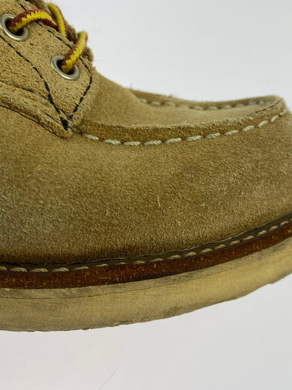 【中古品】【メンズ】 RED WING レッドウィング 6INCH CLASSIC MOC TOE 8173 6インチ クラシック モック トゥ ブーツ 靴 メンズ ラフアウト 164-260318-em-14-min サイズ：25.5cm カラー：ベージュ 万代Net店