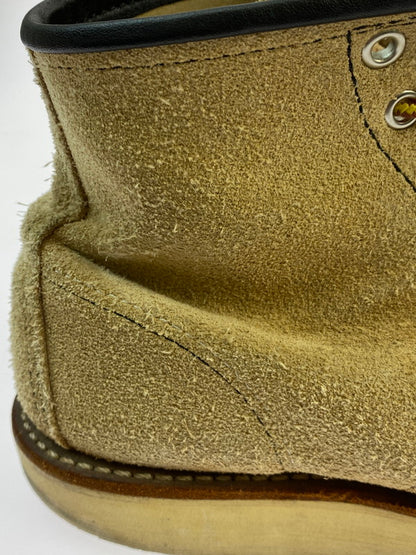 【中古品】【メンズ】 RED WING レッドウィング 6INCH CLASSIC MOC TOE 8173 6インチ クラシック モック トゥ ブーツ 靴 メンズ ラフアウト 164-260318-em-14-min サイズ：25.5cm カラー：ベージュ 万代Net店