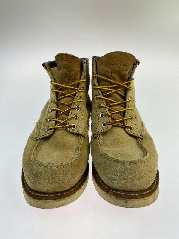 【中古品】【メンズ】 RED WING レッドウィング 6INCH CLASSIC MOC TOE 8173 6インチ クラシック モック トゥ ブーツ 靴 メンズ ラフアウト 164-260318-em-14-min サイズ：25.5cm カラー：ベージュ 万代Net店
