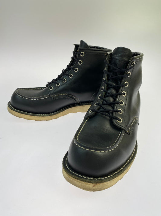【中古品】【メンズ】 RED WING レッドウィング IRISH SETTER MOC TOE BOOTS 8130 アイリッシュセッター モックトゥ ブーツ 164-260318-em-12-min サイズ：UK 6 1/2 カラー：ブラック 万代Net店