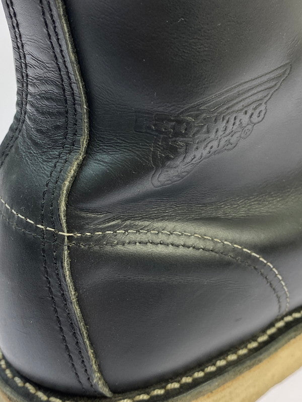 【中古品】【メンズ】 RED WING レッドウィング IRISH SETTER MOC TOE BOOTS 8130 アイリッシュセッター モックトゥ ブーツ 164-260318-em-12-min サイズ：UK 6 1/2 カラー：ブラック 万代Net店