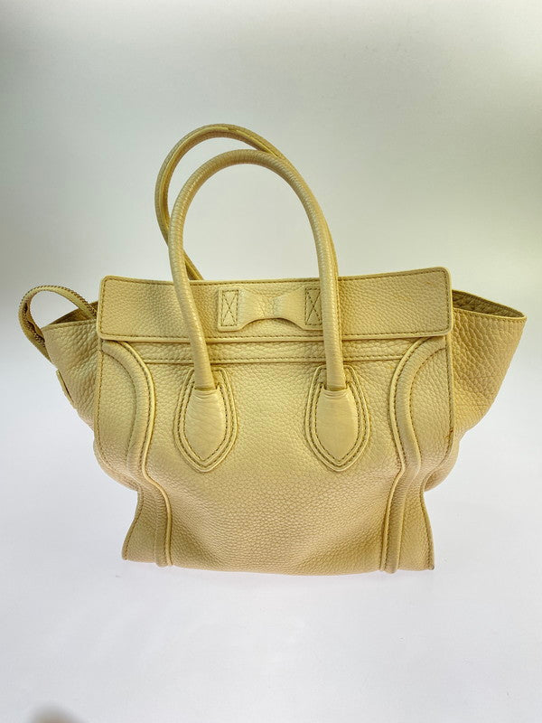 【現状渡し品】【レディース】 CELINE セリーヌ CELINE セリーヌ 167793GFL ラゲージマイクロショッパー バッグ カバン 鞄 180-260321-zi-01-min カラー：ベージュ 万代Net店