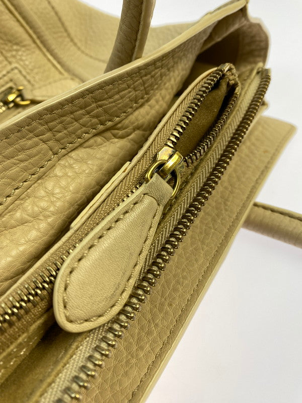 【現状渡し品】【レディース】 CELINE セリーヌ CELINE セリーヌ 167793GFL ラゲージマイクロショッパー バッグ カバン 鞄 180-260321-zi-01-min カラー：ベージュ 万代Net店