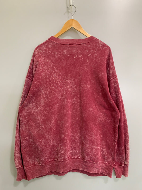 【現状渡し品】【メンズ】 NUTMEG ナツメグ USA製 NBA CHICAGO BULLS SWEAT SHIRT スウェットシャツ トレーナー 146-260718-AS-14-min サイズ：L カラー：パープル 万代Net店
