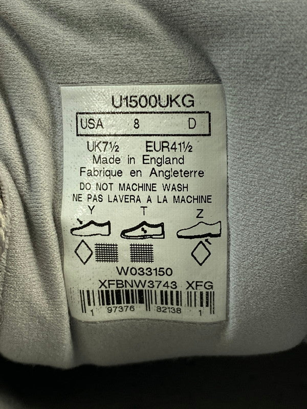 【中古品】【メンズ】 NEW BALANCE ニューバランス U1500UKG 1500 靴 シューズ スニーカー SNEAKER 162-260320-zi-53-min サイズ：UK 7 1/2 カラー：STEEL GRAY 万代Net店