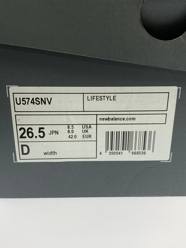 【中古美品】【メンズ/レディース】 NEW BALANCE ニューバランス U574SNV 靴 シューズ スニーカー SNEAKER 163-260320-zi-48-min サイズ：26.5cm カラー：グレー 万代Net店