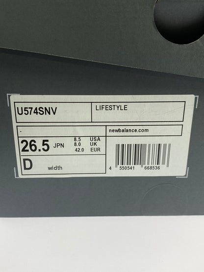 【中古美品】【メンズ/レディース】 NEW BALANCE ニューバランス U574SNV 靴 シューズ スニーカー SNEAKER 163-260320-zi-48-min サイズ：26.5cm カラー：グレー 万代Net店