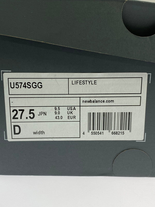 【中古美品】【メンズ】 NEW BALANCE ニューバランス U574SGG 靴 シューズ スニーカー SNEAKER 163-260320-zi-52-min サイズ：27.5cm カラー：ブラック/ブルー 万代Net店