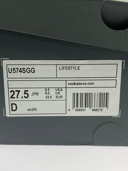 【中古美品】【メンズ】 NEW BALANCE ニューバランス U574SGG 靴 シューズ スニーカー SNEAKER 163-260320-zi-52-min サイズ：27.5cm カラー：ブラック/ブルー 万代Net店