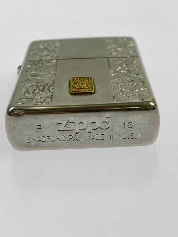 【中古品】【メンズ/レディース】 ZIPPO ジッポ GOLD INGOT 083 200 オイルライター 206-260321-zi-13-min カラー：シルバー 万代Net店
