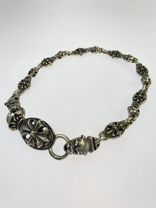 【中古品】【メンズ/レディース】 GABORATORY ガボラトリー クロスオーバルキーパー 2ブルドッグヘッド 6スカル 7オーバル ウォレットチェーン 192-260321-zi-08-min カラー：シルバー 万代Net店