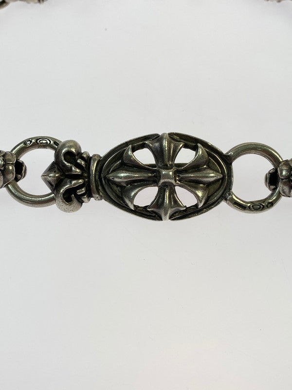 【中古品】【メンズ/レディース】 GABORATORY ガボラトリー クロスオーバルキーパー 2ブルドッグヘッド 6スカル 7オーバル ウォレットチェーン 192-260321-zi-08-min カラー：シルバー 万代Net店