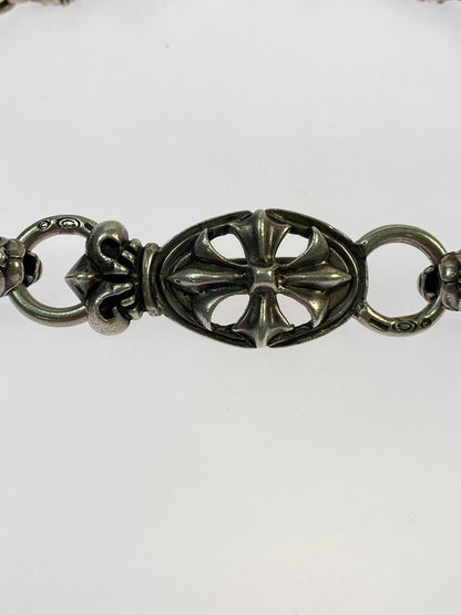 【中古品】【メンズ/レディース】 GABORATORY ガボラトリー クロスオーバルキーパー 2ブルドッグヘッド 6スカル 7オーバル ウォレットチェーン 192-260321-zi-08-min カラー：シルバー 万代Net店