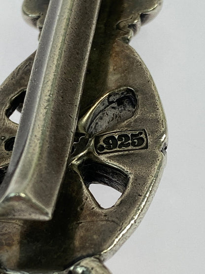 【中古品】【メンズ/レディース】 GABORATORY ガボラトリー クロスオーバルキーパー 2ブルドッグヘッド 6スカル 7オーバル ウォレットチェーン 192-260321-zi-08-min カラー：シルバー 万代Net店