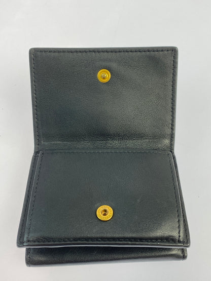 【中古品】【レディース】 SAINT LAURENT サンローラン BRS459880 レザー コンパクトウォレット 三つ折り財布 181-260611-yn-14-min カラー：ブラック 万代Net店