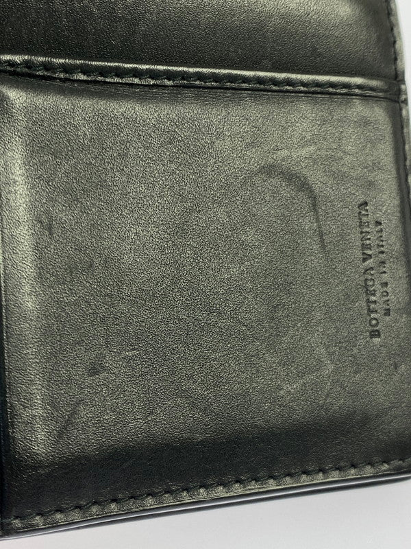 【中古品】【メンズ/レディース】 BOTTEGAVENETA ボッテガヴェネタ イントレチャート 長財布 ロング ウォレット メンズ レディース 181-260403-em-53-min カラー：ブラック 万代Net店