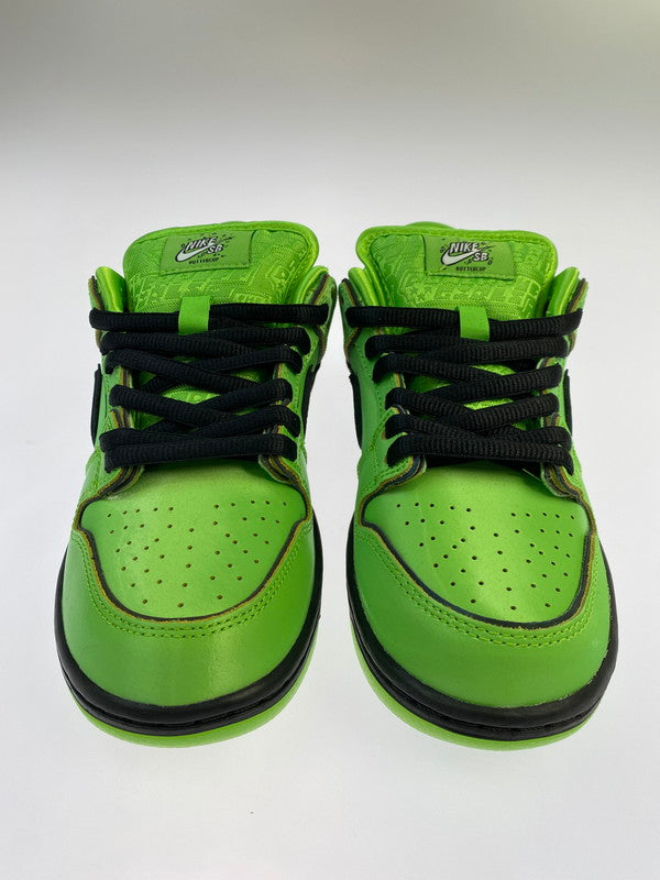 【中古品】【レディース】 NIKE ナイキ ×THE POWERPUFF GIRLS パワーパフガールズ FZ8319-300 SB DUNK LOW PRO QS BUTTERCUP 靴 シューズ スニーカー SNEAKER 166-260320-zi-37-min サイズ：23.5cm カラー：MEAN GREEN/BLACK-LOTUS PINK 万代Net店