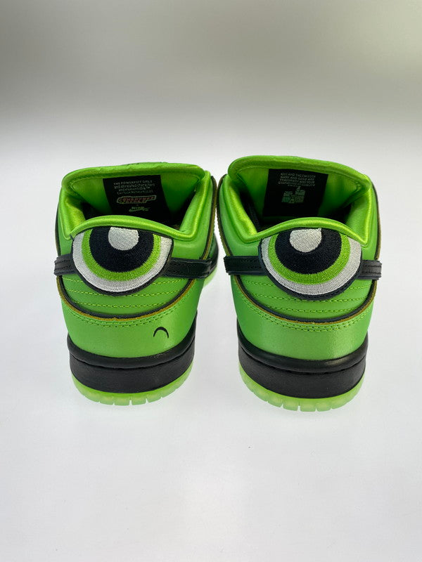 【中古品】【レディース】 NIKE ナイキ ×THE POWERPUFF GIRLS パワーパフガールズ FZ8319-300 SB DUNK LOW PRO QS BUTTERCUP 靴 シューズ スニーカー SNEAKER 166-260320-zi-37-min サイズ：23.5cm カラー：MEAN GREEN/BLACK-LOTUS PINK 万代Net店