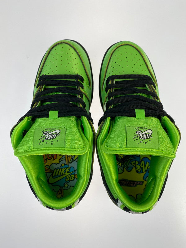 【中古品】【レディース】 NIKE ナイキ ×THE POWERPUFF GIRLS パワーパフガールズ FZ8319-300 SB DUNK LOW PRO QS BUTTERCUP 靴 シューズ スニーカー SNEAKER 166-260320-zi-37-min サイズ：23.5cm カラー：MEAN GREEN/BLACK-LOTUS PINK 万代Net店