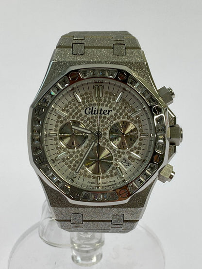 【中古品】【メンズ】 GLITTER グリッター ICED DIAL CALIFORNIA WATCH 腕時計 197-260321-zi-11-min カラー：シルバー 万代Net店