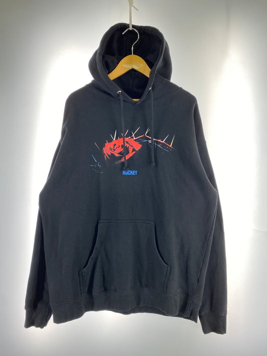 【中古品】【メンズ】 HOCKEY SKATEBOARDS ホッケー スケートボーディング BEHEMOTH HOODIE プルオーバーパーカー 142-260711-AS-42-min サイズ：L カラー：ブラック 万代Net店