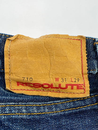 【中古品】【メンズ】 RESOLUTE リゾルト DENIM PANT デニム パンツ メンズ ボトムス ジーパン ジーンズ 151-260731-em-42-min サイズ：31 カラー：インディゴブルー 万代Net店