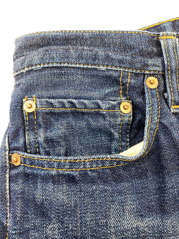 【中古品】【メンズ】 RESOLUTE リゾルト DENIM PANT デニム パンツ メンズ ボトムス ジーパン ジーンズ 151-260731-em-42-min サイズ：31 カラー：インディゴブルー 万代Net店