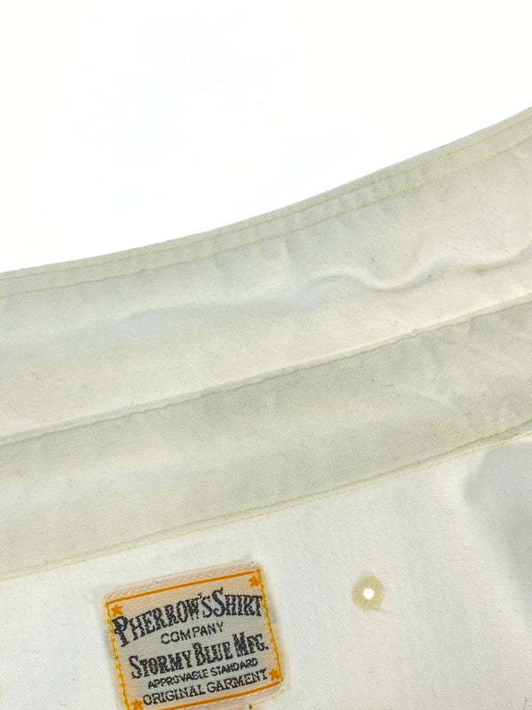 【中古品】【メンズ】 PHERROW'S フェローズ WORK SHIRT ワークシャツ 長袖シャツ メンズ トップス 145-260706-KS-04-min サイズ：S カラー：ホワイト 万代Net店