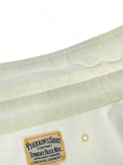 【中古品】【メンズ】 PHERROW'S フェローズ WORK SHIRT ワークシャツ 長袖シャツ メンズ トップス 145-260706-KS-04-min サイズ：S カラー：ホワイト 万代Net店