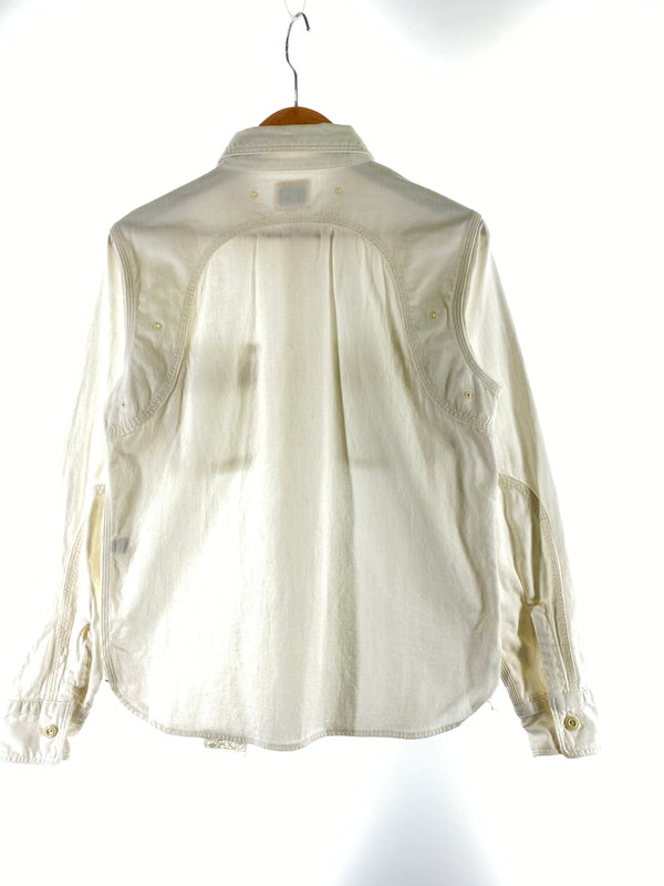 【中古品】【メンズ】 PHERROW'S フェローズ WORK SHIRT ワークシャツ 長袖シャツ メンズ トップス 145-260706-KS-04-min サイズ：S カラー：ホワイト 万代Net店