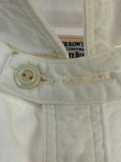 【中古品】【メンズ】 PHERROW'S フェローズ WORK SHIRT ワークシャツ 長袖シャツ メンズ トップス 145-260706-KS-04-min サイズ：S カラー：ホワイト 万代Net店