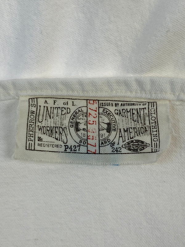 【中古品】【メンズ】 PHERROW'S フェローズ WORK SHIRT ワークシャツ 長袖シャツ メンズ トップス 145-260706-KS-04-min サイズ：S カラー：ホワイト 万代Net店