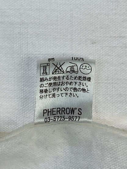 【中古品】【メンズ】 PHERROW'S フェローズ WORK SHIRT ワークシャツ 長袖シャツ メンズ トップス 145-260706-KS-04-min サイズ：S カラー：ホワイト 万代Net店