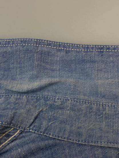 【中古品】【メンズ】 FREEWHEELERS フリーホイーラーズ WORK SHIRT ワークシャツ メンズ 長袖 ロングスリーブ 145-260717-hu-44-min サイズ：14 カラー：ブルー系 万代Net店