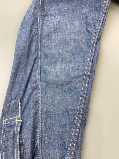 【中古品】【メンズ】 FREEWHEELERS フリーホイーラーズ WORK SHIRT ワークシャツ メンズ 長袖 ロングスリーブ 145-260717-hu-44-min サイズ：14 カラー：ブルー系 万代Net店